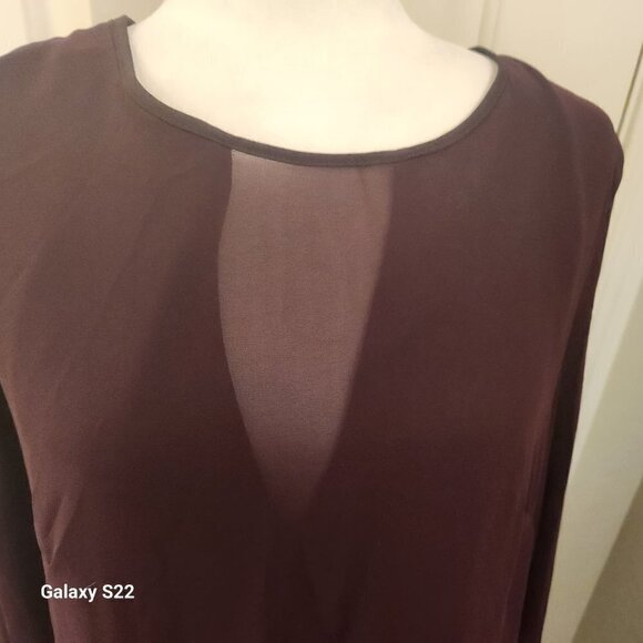 Vince Camuto Dark Plum Purple Dress. NWT. Size 14 - Picture 2 of 13
